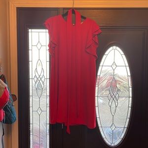Loft red shift dress (size medium)